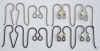 Niobium Hypoallergenic Black Grey French Fish Wire Ear Earring Hooks x 1pr